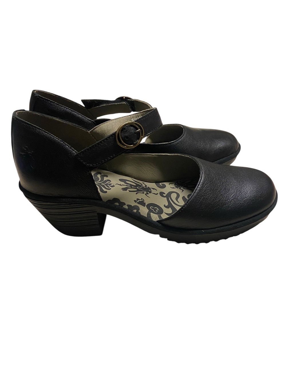 Fly London Shoes Womens Size 40 (US 9.5)  Mary Jane Strap Pumps Heels Leather
Ad